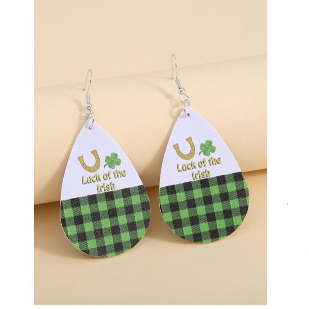 St. Patrick's Day Drop Earrings